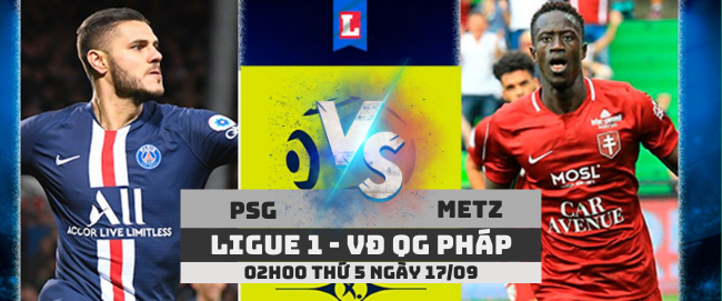Soi kèo PSG vs Metz –Ligue 1– 17/09