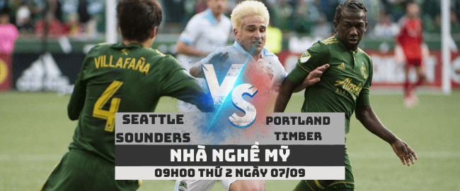 Seattle Sounders vs Portland Timbers –Nhà nghề Mỹ– 07/09