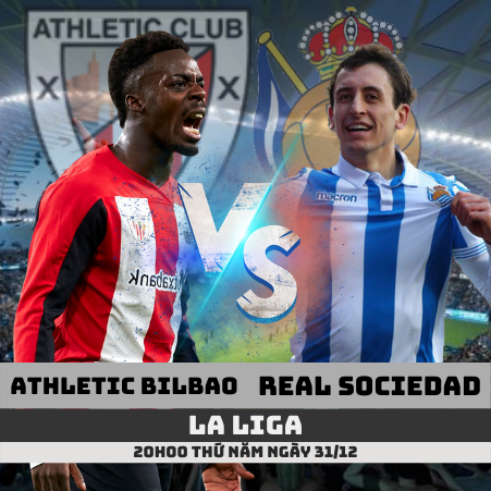 Nhận định kèo Athletic Bilbao vs Real Sociedad –31/12/2020- La Liga