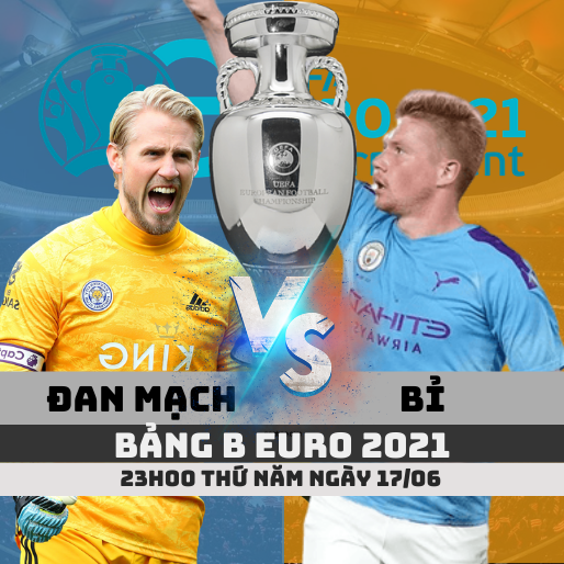 Tỷ lệ kèo Đan Mạch vs Bỉ –23h- 17/06/2021 – Bảng B Euro 2021
