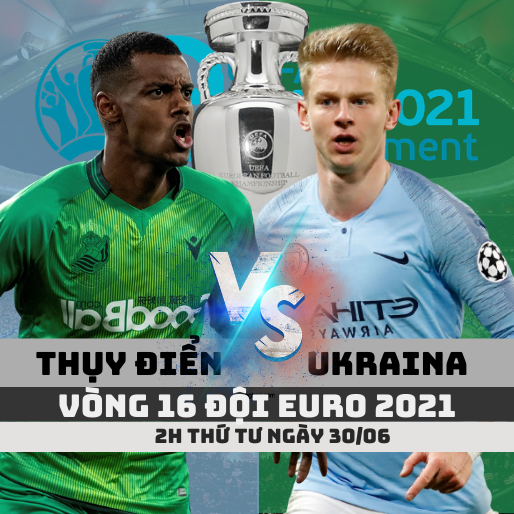 Kèo THỤY ĐIỂN vs Ukraina – ngày 30/06/2021 – Euro 2020