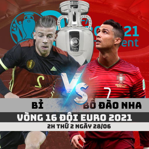 Tỷ lệ kèo Bỉ vs Bồ Đào Nha –2h- 28/06/2021 – Vòng 16 Euro 2021