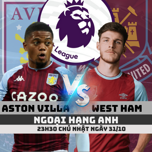 Nhận định, Soi kèo Aston Villa vs West Ham, 23h30 31/10
