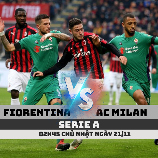 Nhận định, Soi kèo Fiorentina vs AC Milan, 2h45 ngày 21/11